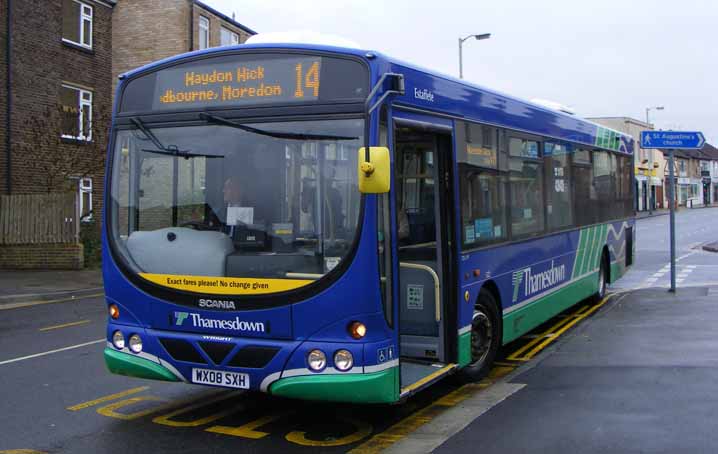 Thamesdown Scania K230UB Wright Solar 522